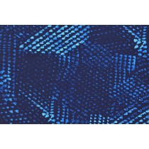 Badelycra Muster blau 40 cm Reststück