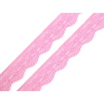 Spitzenband elastisch 25 mm pink