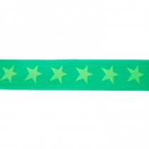 Sternen Gummiband grün 40 mm 1,8 m Reststück