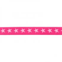 Sternen Gummiband pink 20 mm
