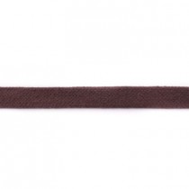 Baumwoll Kordel flach 17 mm braun