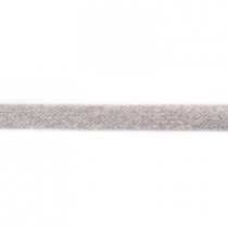Baumwoll Kordel flach 17 mm hellgrau meliert