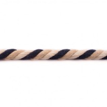 Kordel gedreht 12 mm schwarz-beige-creme