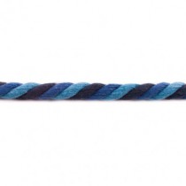 Kordel gedreht 12 mm dunkelblau-blau-hellblau