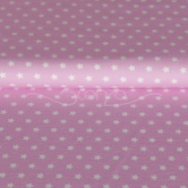Sterne weiß auf rosa Stretchjersey