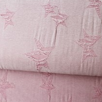 Destroyed Jersey Sterne rosa 1,5m Stückware