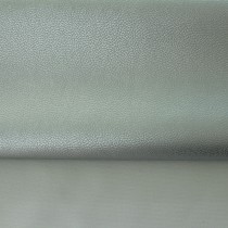 Lederimitat metallic silber 
