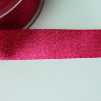 Glitzer-Satinband 25mm pink