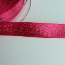 Glitzer-Satinband 15mm pink