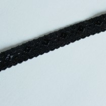 Wäschegummi/Einfassband elastisch schwarz