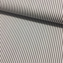 Stripes weiß-grau Baumwoll Webstoff