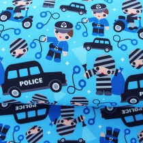 Softshell Police blau