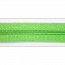 Endlos-Reißverschluß hellgrün + Schieber