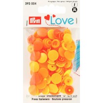Prym Love Color Snaps zitronengelb-gelb-orange