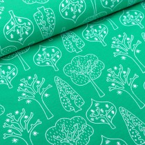 Tidöblomma Jersey Trollskog green 50 cm Reststück