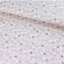 Mosaik Pastell auf creme Baumwolle Webstoff