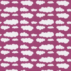 Wolken beere Stretchjersey 195 cm Reststück