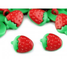 Kinderknopf Erdbeere