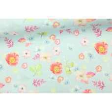 Blumenliebe Babyblau Jersey