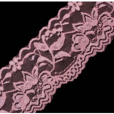 Spitzenband elastisch 55 mm rosa