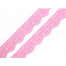 Spitzenband elastisch 25 mm pink