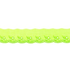 Spitze Blumen lime 42 mm