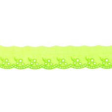 Spitze Blumen lime 42 mm