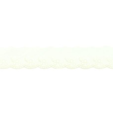 Spitze Blumen offweiß 42 mm