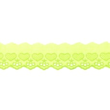 Spitze Herzen lime 50 mm