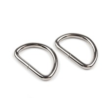 D-Ringe 25 mm silber