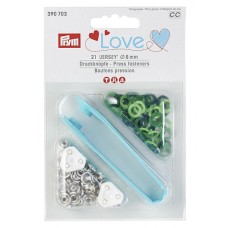 Prym Love Jersey Druckknöpfe 8 mm Grüntöne