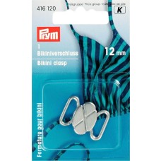 Bikini- und Gürtelverschluss 12mm silberfarbig