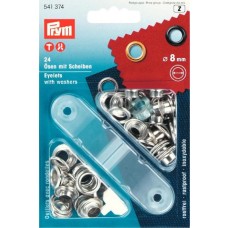 Prym Ösen 8 mm silber