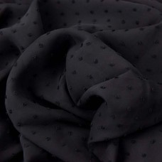 Chiffon Dots schwarz