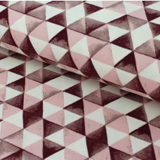 Triangles rosa Stretchsweat 80 cm Reststück