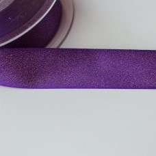 Glitzer-Satinband 25mm lila