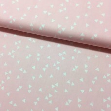 Triangles rosa Baumwoll Webstoff