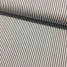 Stripes weiß-grau Baumwoll Webstoff