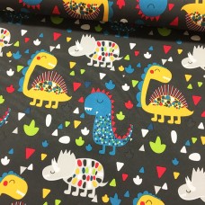 Softshell Dinos dunkelgrau 75 cm Reststück