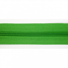 Endlos-Reißverschluß grasgrün + Schieber