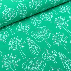 Tidöblomma Jersey Trollskog green 50 cm Reststück